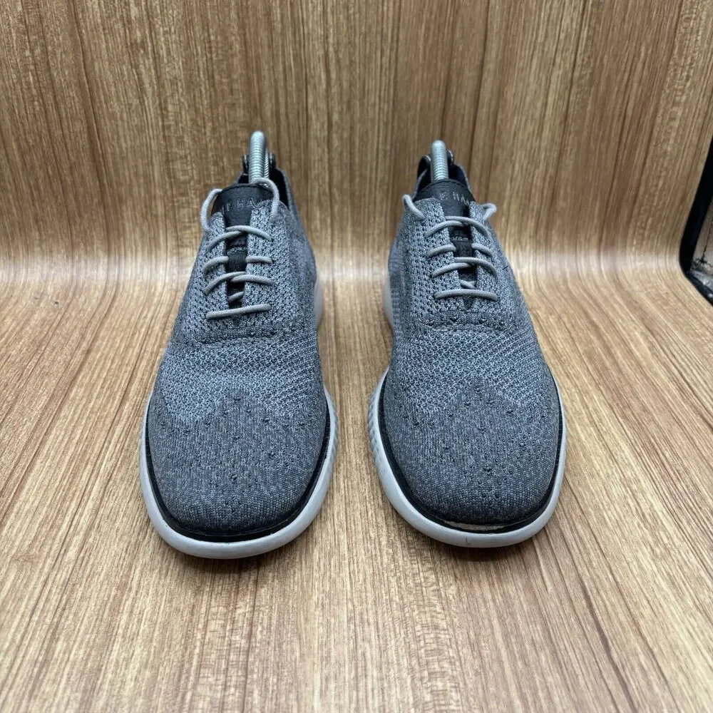 Cole Haan Zerogrand Stitchlite‎ Men's Size 8 M Gray Wingtip Oxfords C27565